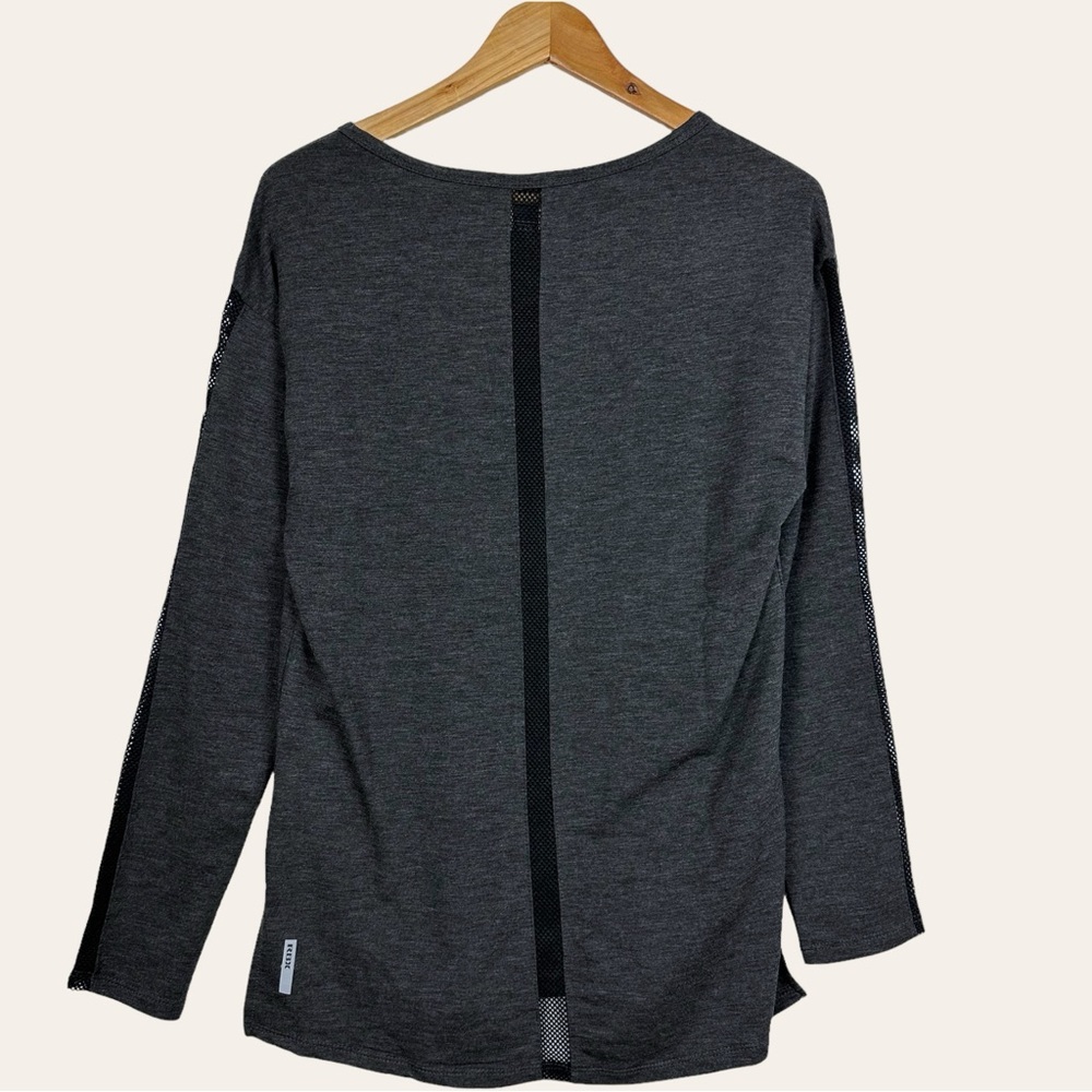 RBX Long Sleeve Vented Fishnet Mesh Jersey Knit Workout Athletic Base Layer Top - Picture 2 of 10